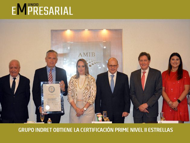 GRUPO INDRET OBTIENE LA CERTIFICACIÓN PRIME NIVEL II ESTRELLAS