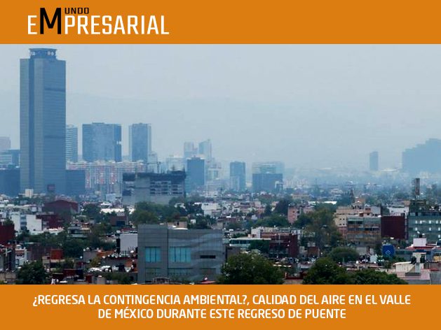 ¿REGRESA LA CONTINGENCIA AMBIENTAL?, CALIDAD DEL AIRE EN EL VALLE DE MÉXICO DURANTE ESTE REGRESO DE PUENTE