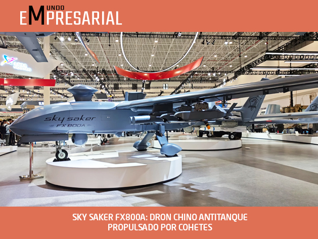 SKY SAKER FX800A: DRON CHINO ANTITANQUE PROPULSADO POR COHETES