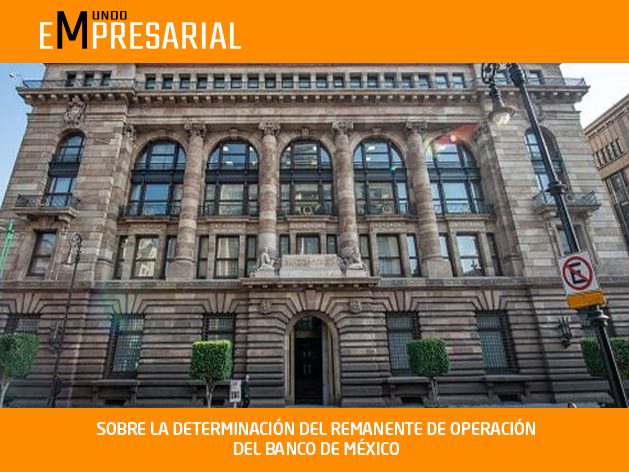 SOBRE LA DETERMINACIÓN DEL REMANENTE DE OPERACIÓN DEL BANCO DE MÉXICO