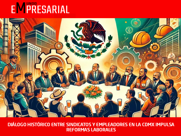 DIÁLOGO HISTÓRICO ENTRE SINDICATOS Y EMPLEADORES EN LA CDMX IMPULSA REFORMAS LABORALES