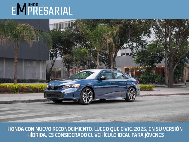 HONDA CON NUEVO RECONOCIMIENTO, LUEGO QUE CIVIC, 2025, EN SU VERSIÓN HÍBRIDA, ES CONSIDERADO EL VEHÍCULO IDEAL PARA JÓVENES