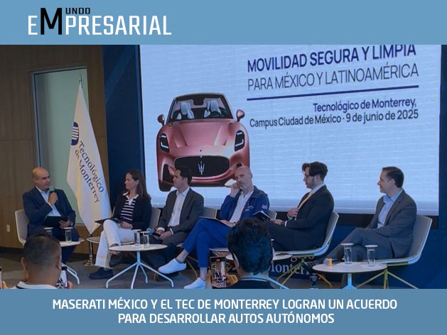 MASERATI MÉXICO Y EL TEC DE MONTERREY LOGRAN UN ACUERDO PARA DESARROLLAR AUTOS AUTÓNOMOS