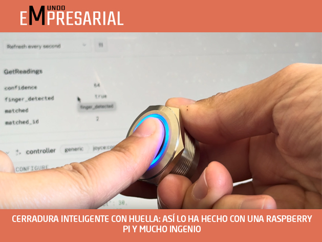CERRADURA INTELIGENTE CON HUELLA: ASÍ LO HA HECHO CON UNA RASPBERRY PI Y MUCHO INGENIO