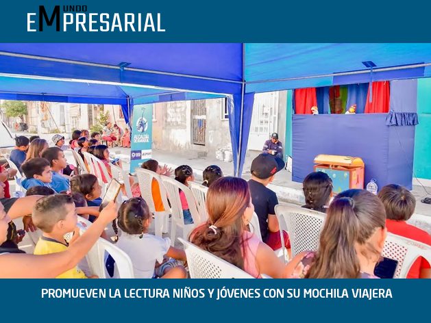 PROMUEVEN LA LECTURA NIÑOS Y JÓVENES CON SU MOCHILA VIAJERA