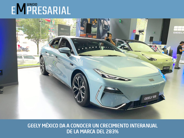 GEELY MÉXICO DA A CONOCER UN CRECIMIENTO INTERANUAL DE LA MARCA DEL 283%