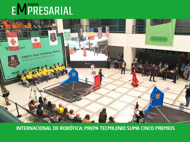 INTERNACIONAL DE ROBÓTICA; PREPA TECMILENIO SUMA CINCO PREMIOS